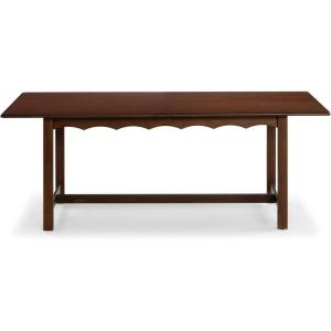 SAFAVIEH Couture Collection – Rhylee Walnut Brown Extendable Wood Dining Table, Rectangular Design, Seats up to 6 (SFV4217C)(Walnut)