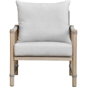 SAFAVIEH Couture Outdoor Patio Furniture Collection – Dorianna Accent Chair, Sand & Beige Woven Rope and Removable Cushions (CPT4004A)(Sand/Beige)