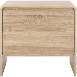 SAFAVIEH Home Collection – Arsenio 2-Drawer Nightstand Table, Light Cream Modern Bedside Storage (NST3101C)(Light Cream)