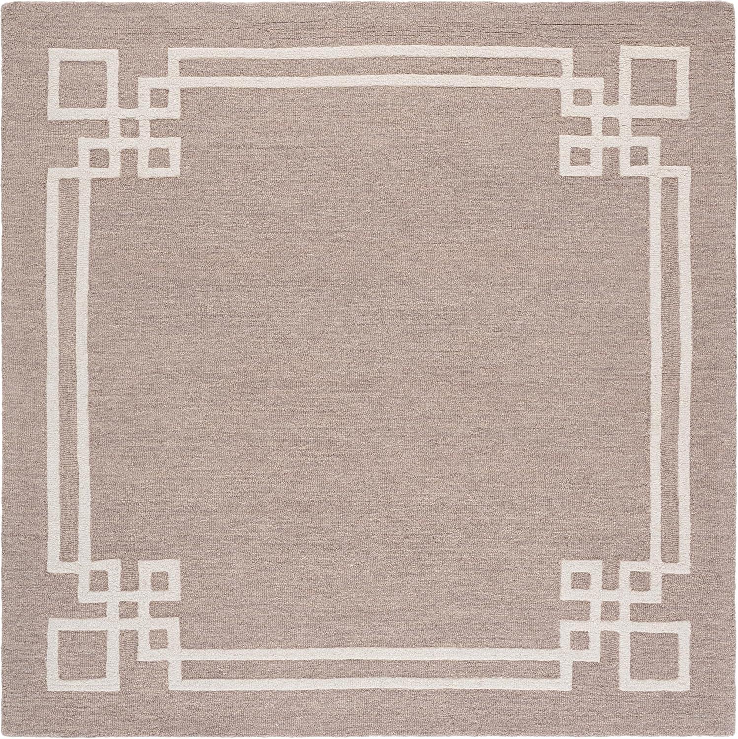 image:imageMartha Stewart SAFAVIEH x Collection Area Rug 5 x 8 Light Grey amp Ivory Handmade Wool Ideal for Living Room Bedroom Dining Space MSR4626FLight GreyIvory
