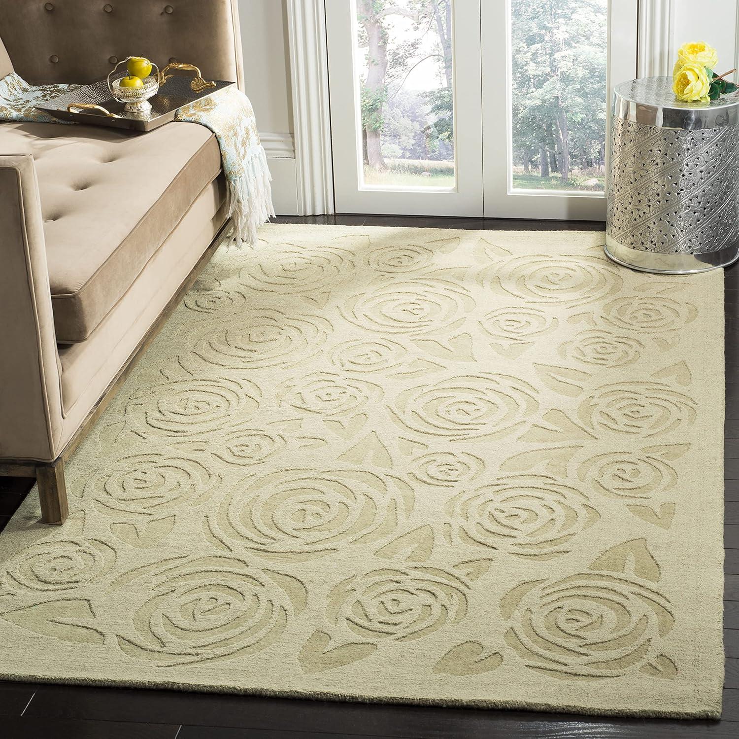image:imageMartha Stewart x SAFAVIEH Area Rug Collection 4 x 6 Saguaro Handmade Wool Ideal for Living Room Foyer Bedroom Accent Space MSR4618DSaguaro