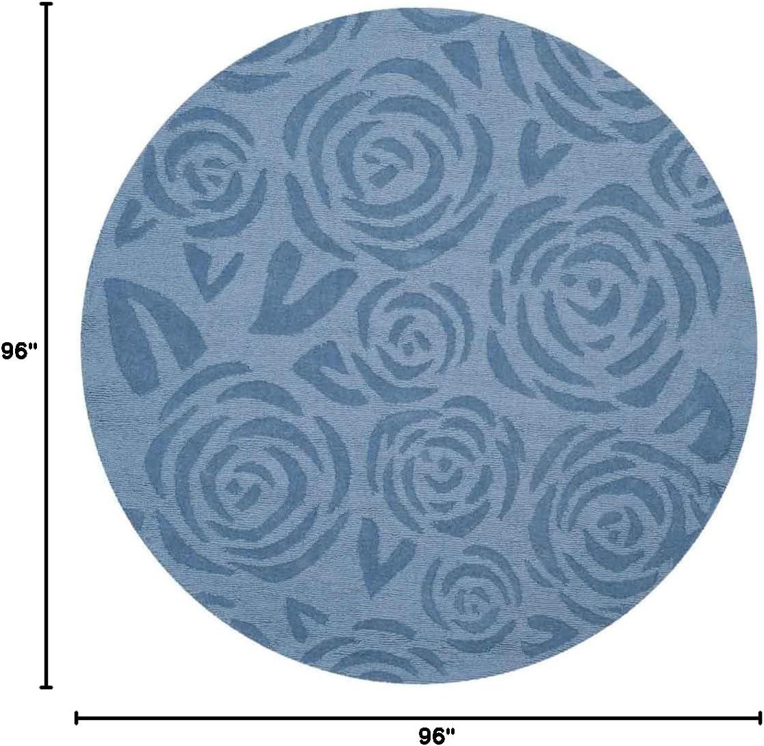 image:imageMartha Stewart x SAFAVIEH Area Rug Collection 4 x 6 Saguaro Handmade Wool Ideal for Living Room Foyer Bedroom Accent Space MSR4618DThistle Blue