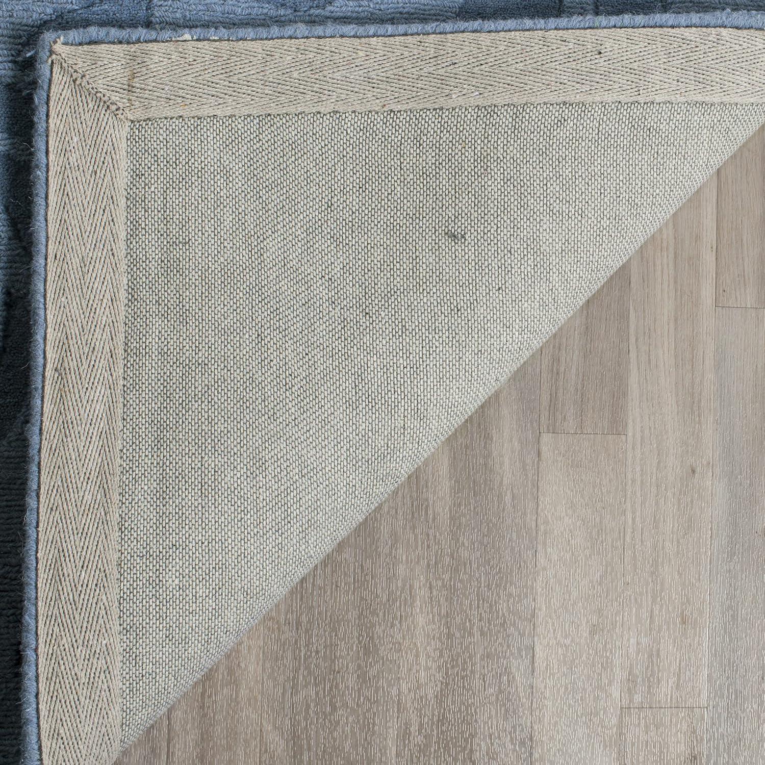 image:imageMartha Stewart x SAFAVIEH Area Rug Collection 4 x 6 Saguaro Handmade Wool Ideal for Living Room Foyer Bedroom Accent Space MSR4618DThistle Blue