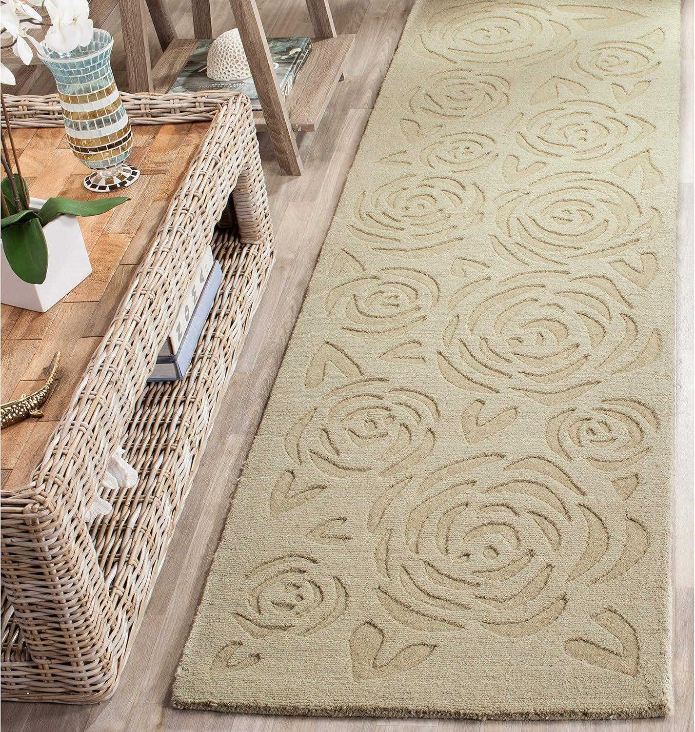 image:imageMartha Stewart x SAFAVIEH Area Rug Collection 4 x 6 Saguaro Handmade Wool Ideal for Living Room Foyer Bedroom Accent Space MSR4618DVermillion