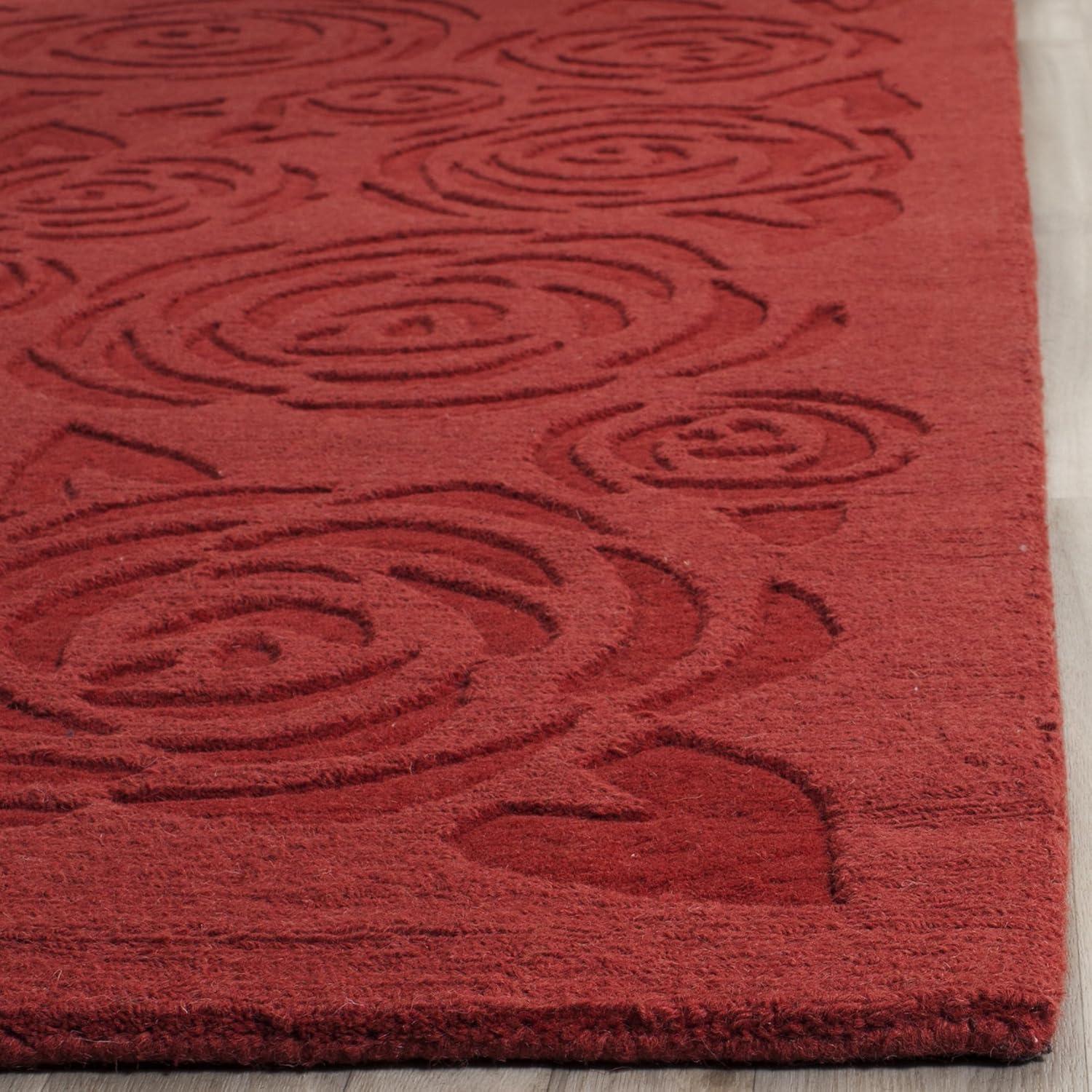 image:imageMartha Stewart x SAFAVIEH Area Rug Collection 4 x 6 Saguaro Handmade Wool Ideal for Living Room Foyer Bedroom Accent Space MSR4618DVermillion