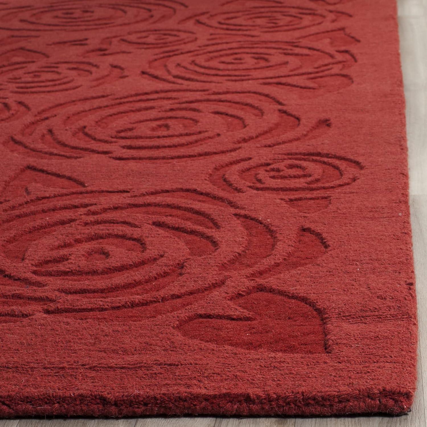 image:imageMartha Stewart x SAFAVIEH Area Rug Collection 4 x 6 Saguaro Handmade Wool Ideal for Living Room Foyer Bedroom Accent Space MSR4618DVermillion