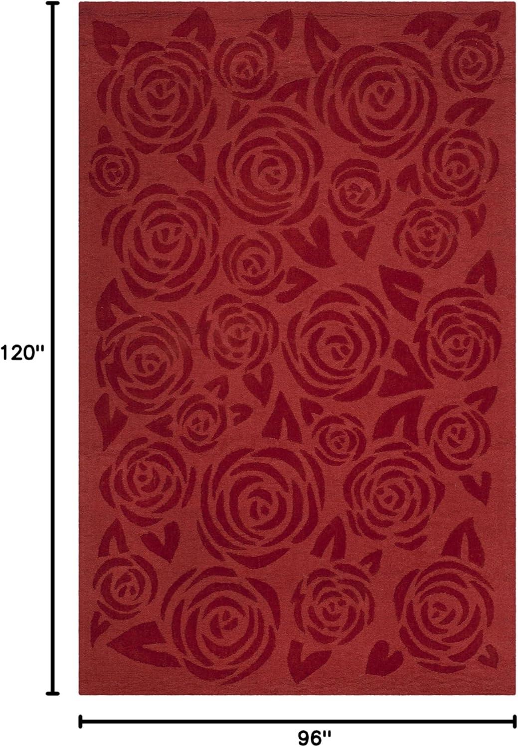 image:imageMartha Stewart x SAFAVIEH Area Rug Collection 4 x 6 Saguaro Handmade Wool Ideal for Living Room Foyer Bedroom Accent Space MSR4618DVermillion