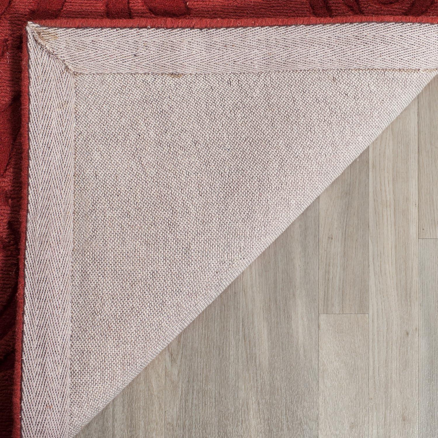 image:imageMartha Stewart x SAFAVIEH Area Rug Collection 4 x 6 Saguaro Handmade Wool Ideal for Living Room Foyer Bedroom Accent Space MSR4618DVermillion