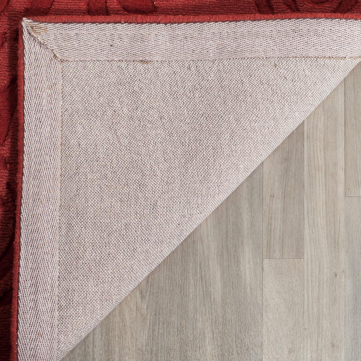 image:imageMartha Stewart x SAFAVIEH Area Rug Collection 4 x 6 Saguaro Handmade Wool Ideal for Living Room Foyer Bedroom Accent Space MSR4618DVermillion