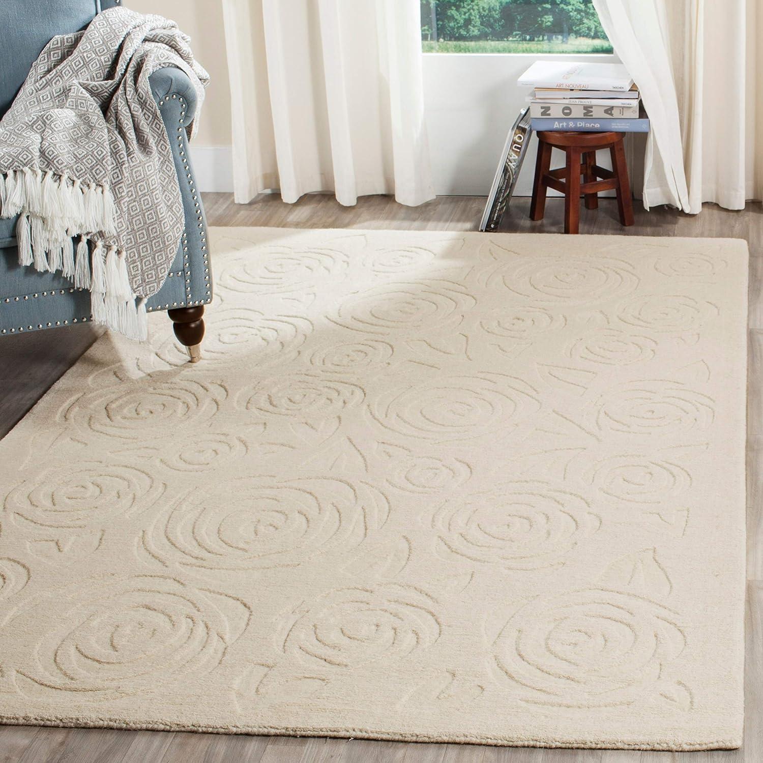 image:imageMartha Stewart x SAFAVIEH Area Rug Collection 4 x 6 Saguaro Handmade Wool Ideal for Living Room Foyer Bedroom Accent Space MSR4618DVermillion