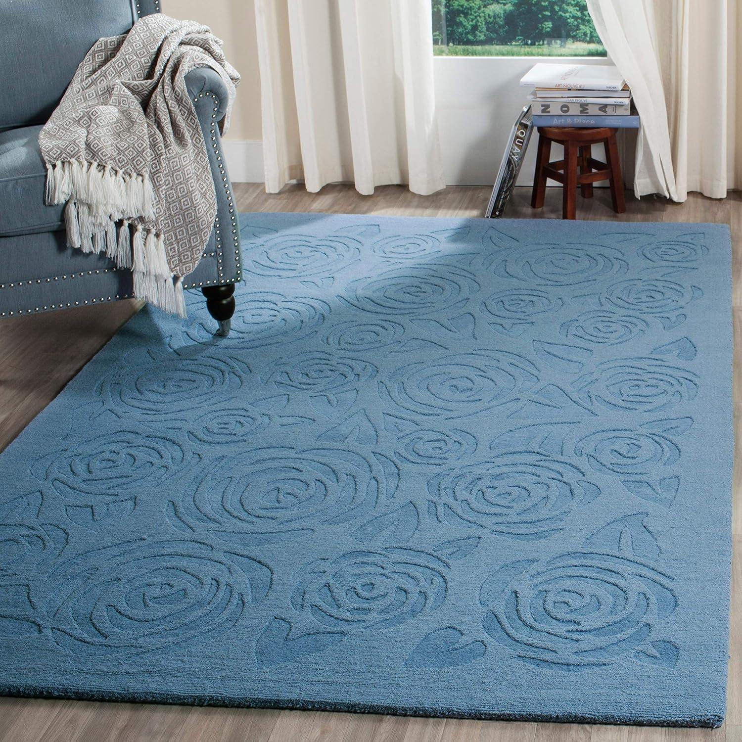 image:imageMartha Stewart x SAFAVIEH Area Rug Collection 4 x 6 Saguaro Handmade Wool Ideal for Living Room Foyer Bedroom Accent Space MSR4618DVermillion