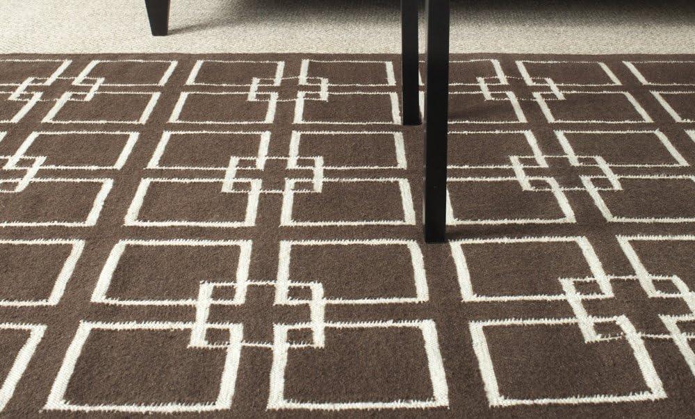 image:imageMartha Stewart x SAFAVIEH Area Rug Collection 5 x 8 Geyser Blue Handmade Wool amp Silk Ideal for Living Room Bedroom Office Dining Space MSR1151BTilled Soil Brown