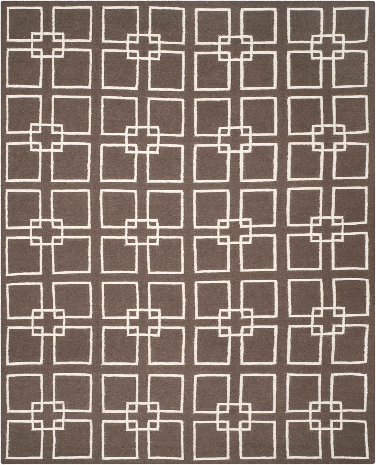 image:imageMartha Stewart x SAFAVIEH Area Rug Collection 5 x 8 Geyser Blue Handmade Wool amp Silk Ideal for Living Room Bedroom Office Dining Space MSR1151BTilled Soil Brown