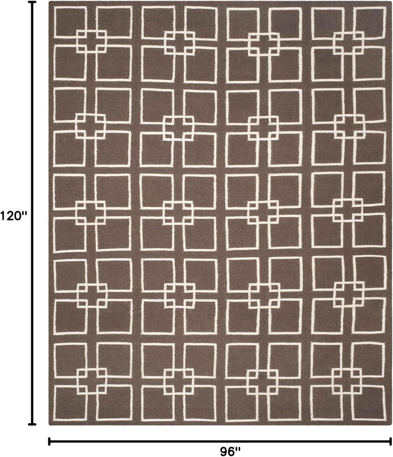 image:imageMartha Stewart x SAFAVIEH Area Rug Collection 5 x 8 Geyser Blue Handmade Wool amp Silk Ideal for Living Room Bedroom Office Dining Space MSR1151BTilled Soil Brown