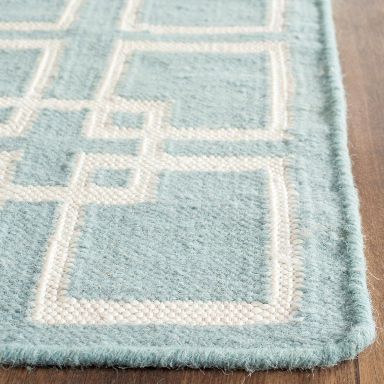 image:imageMartha Stewart x SAFAVIEH Area Rug Collection 5 x 8 Geyser Blue Handmade Wool amp Silk Ideal for Living Room Bedroom Office Dining Space MSR1151BTilled Soil Brown