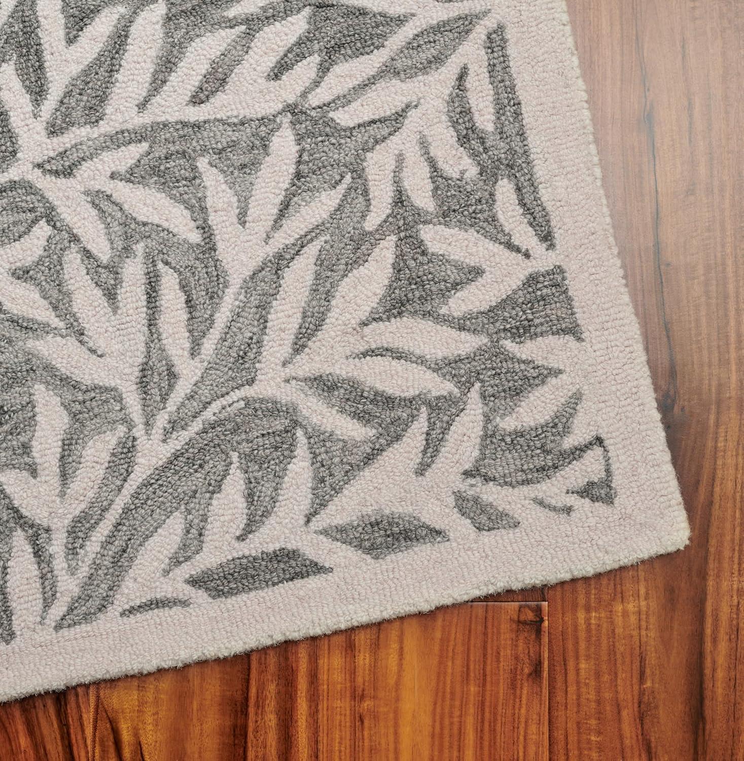image:imageMartha Stewart x SAFAVIEH Area Rug Collection 5 x 8 Grey amp Ivory Handmade Wool Ideal for Living Room Bedroom Office Dining Space MSR3527FGreyIvory