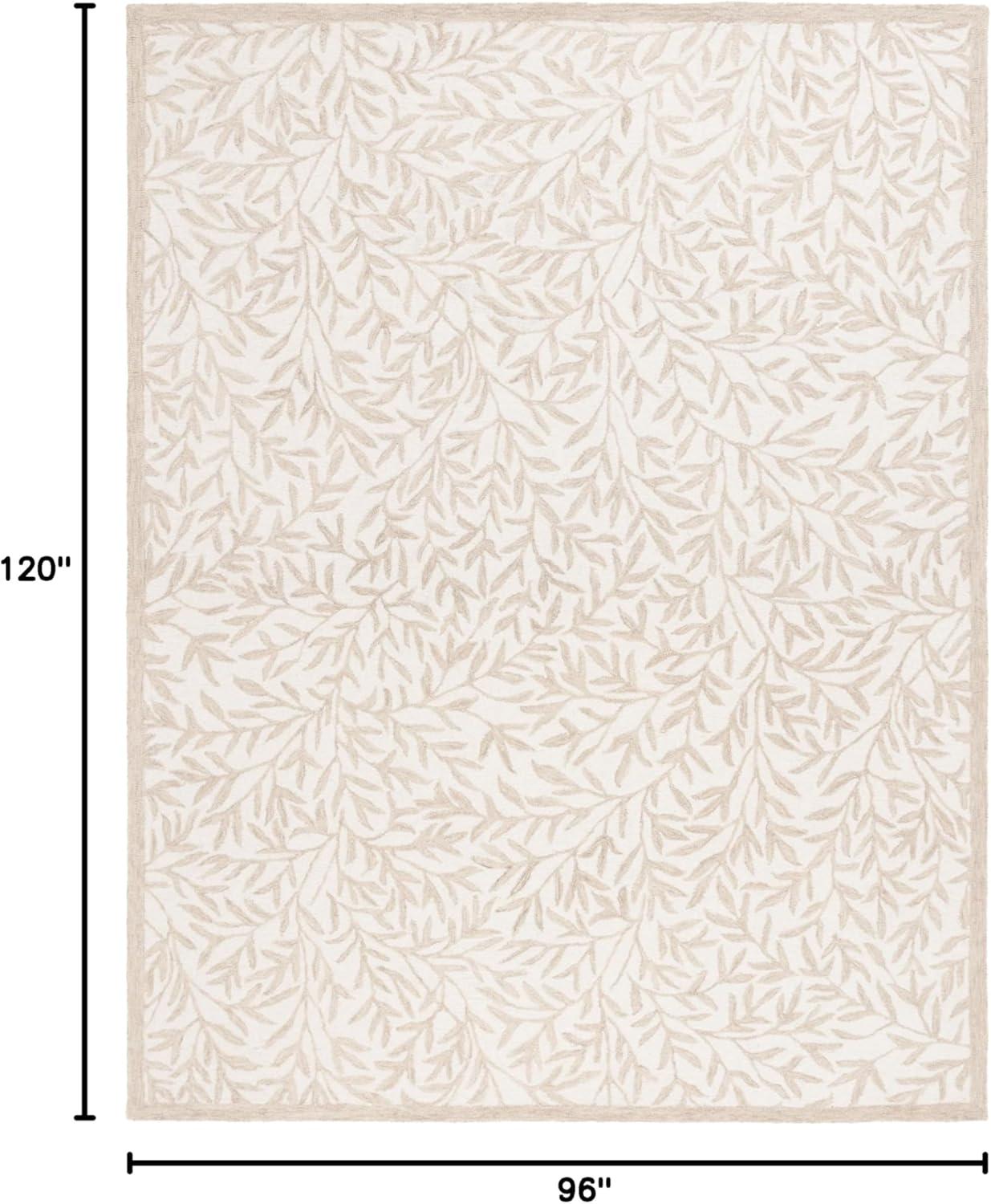 image:imageMartha Stewart x SAFAVIEH Area Rug Collection 5 x 8 Grey amp Ivory Handmade Wool Ideal for Living Room Bedroom Office Dining Space MSR3527FIvoryBeige