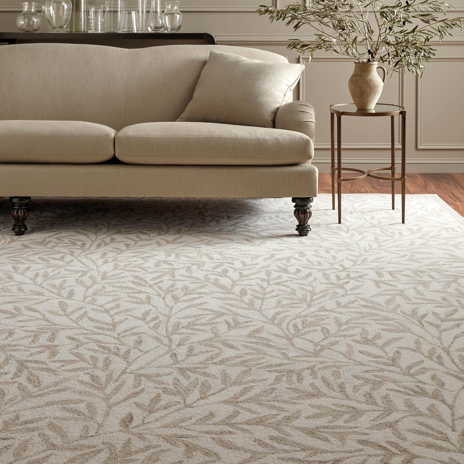 image:imageMartha Stewart x SAFAVIEH Area Rug Collection 5 x 8 Grey amp Ivory Handmade Wool Ideal for Living Room Bedroom Office Dining Space MSR3527FIvoryBeige