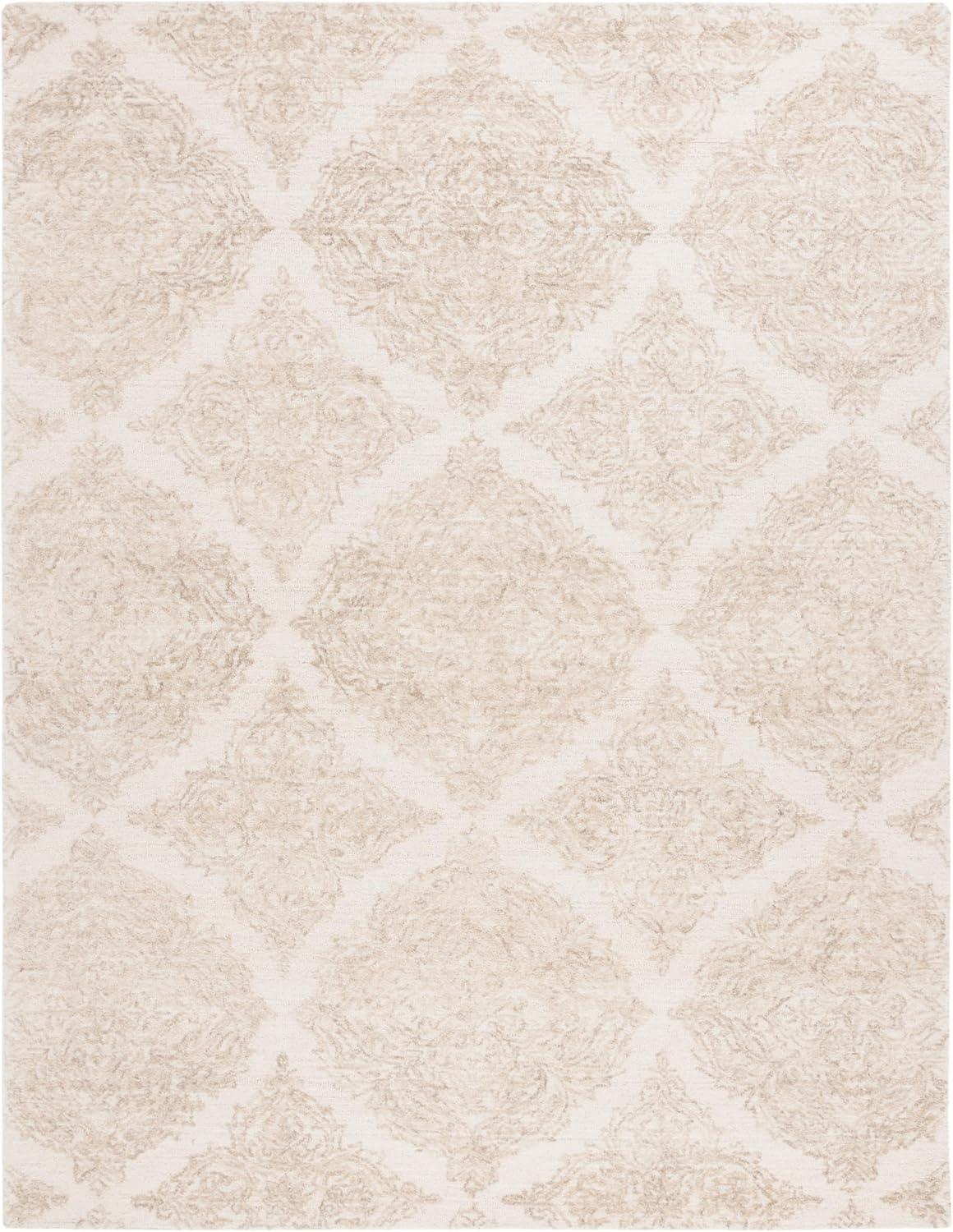 image:imageMartha Stewart x SAFAVIEH Area Rug Collection 8 x 10 Ivory amp Beige Handmade Wool Ideal for Living Room Bedroom Office Dining Space MSR3376BIvoryBeige
