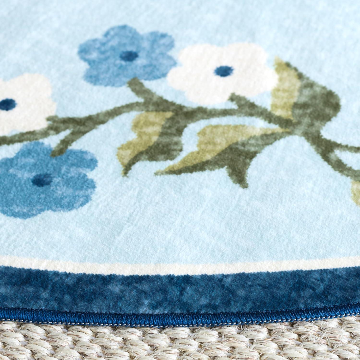 image:imageMartha Stewart x SAFAVIEH Machine Washable Area Rug Collection 5 x 8 Rust amp Gold Slip Resistant amp Easy Cleaning Ideal for Ideal for Living Room Bedroom Dining Space MSRW195QDark BlueLight Blue