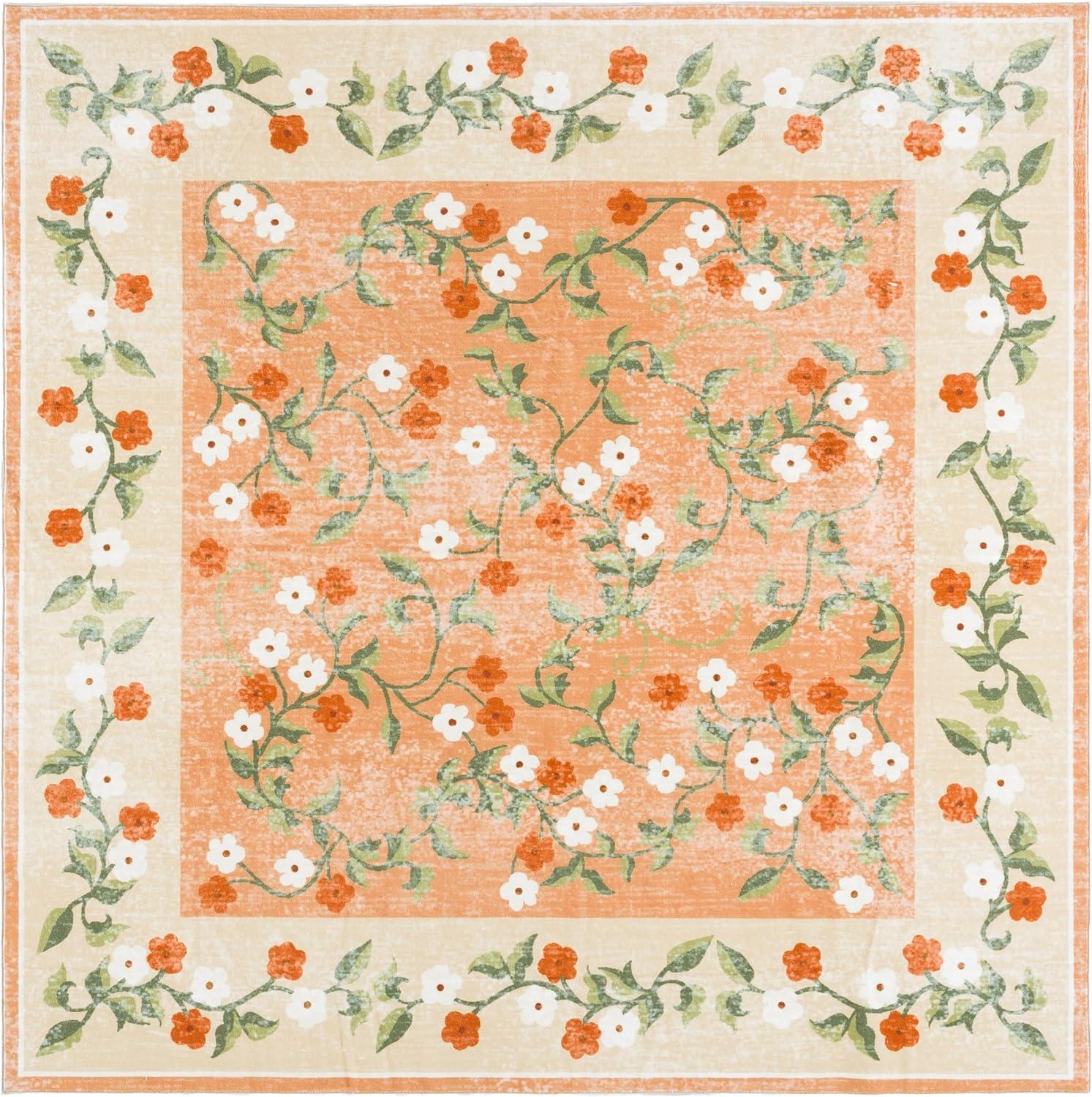 image:imageMartha Stewart x SAFAVIEH Machine Washable Area Rug Collection 5 x 8 Rust amp Gold Slip Resistant amp Easy Cleaning Ideal for Ideal for Living Room Bedroom Dining Space MSRW195QRustGold