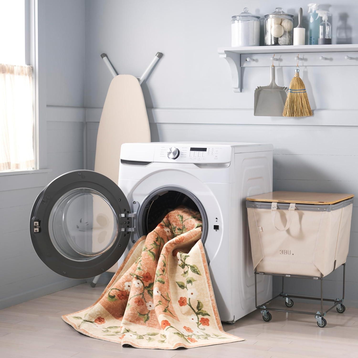 image:imageMartha Stewart x SAFAVIEH Machine Washable Area Rug Collection 5 x 8 Rust amp Gold Slip Resistant amp Easy Cleaning Ideal for Ideal for Living Room Bedroom Dining Space MSRW195QRustGold