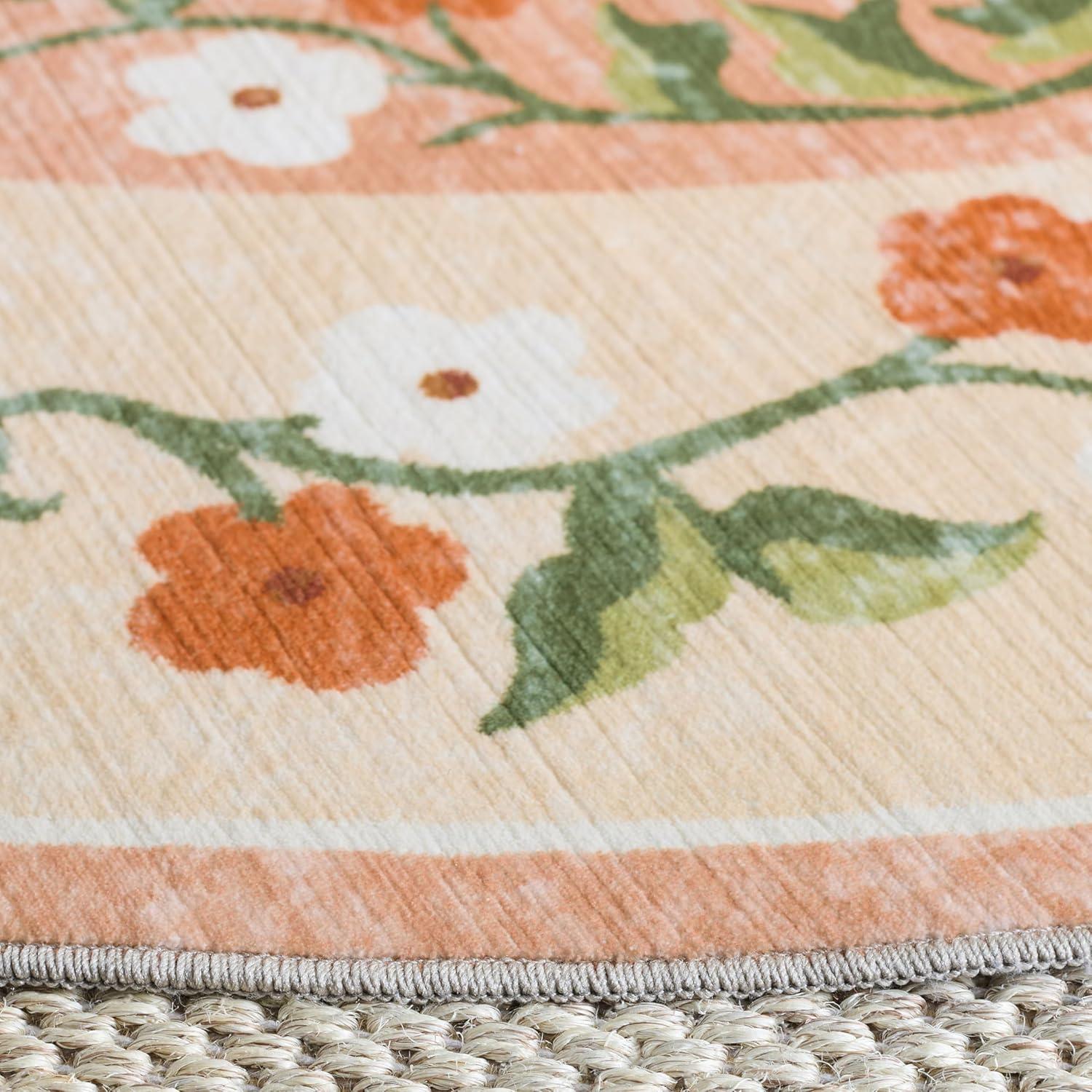 image:imageMartha Stewart x SAFAVIEH Machine Washable Area Rug Collection 5 x 8 Rust amp Gold Slip Resistant amp Easy Cleaning Ideal for Ideal for Living Room Bedroom Dining Space MSRW195QRustGold