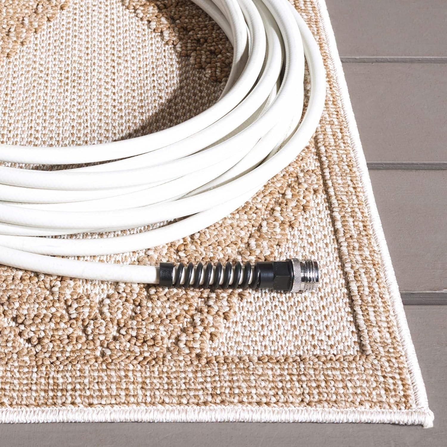image:imageMartha Stewart x SAFAVIEH Outdoor Area Rug Collection 9 x 12 Beige amp Brown Weather Resistant amp Washable Ideal for Patio Backyard Mudroom Deck Dining Space MSRO226BBeigeBrown