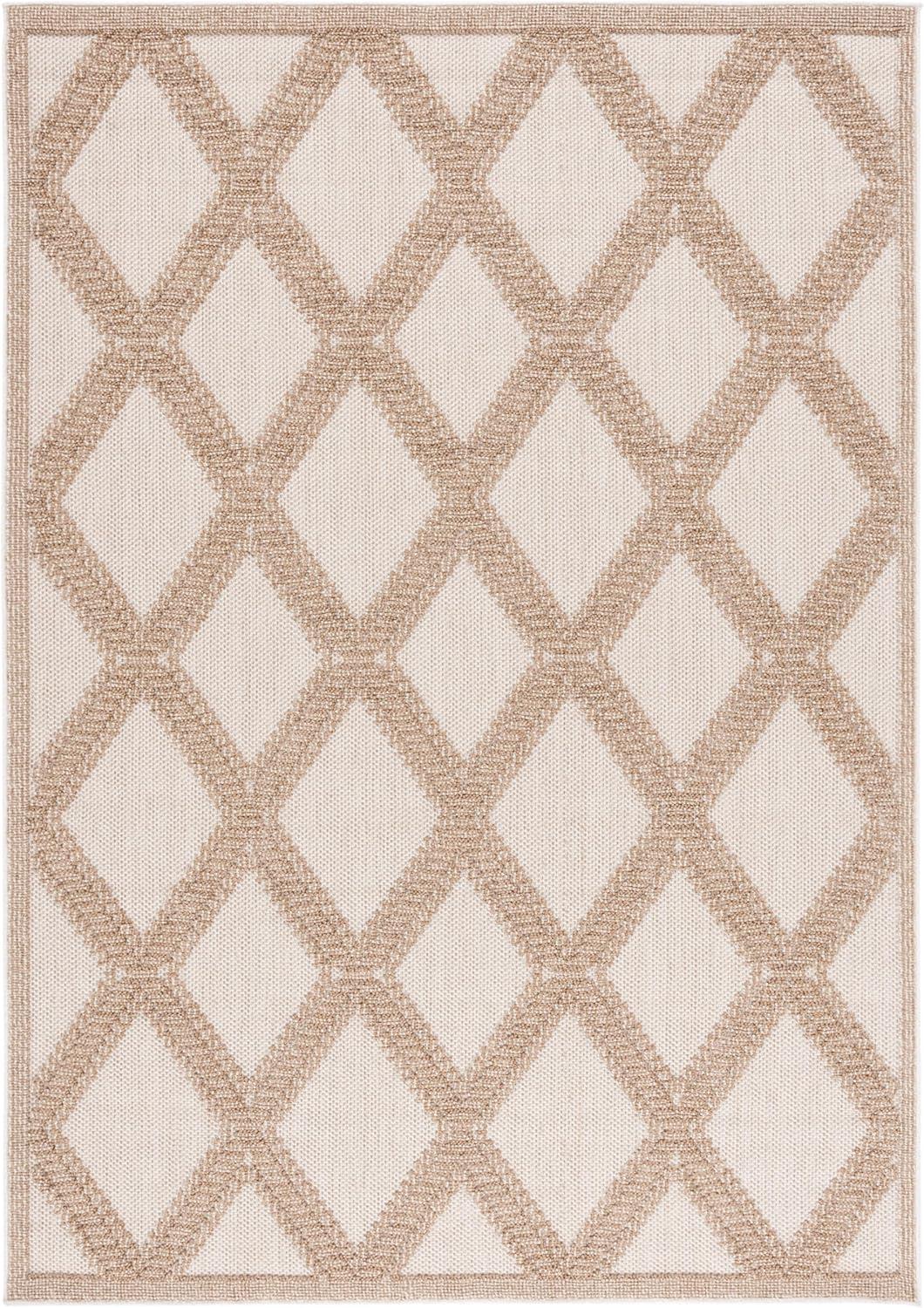 image:imageMartha Stewart x SAFAVIEH Outdoor Area Rug Collection 9 x 12 Beige amp Brown Weather Resistant amp Washable Ideal for Patio Backyard Mudroom Deck Dining Space MSRO226BBeigeBrown
