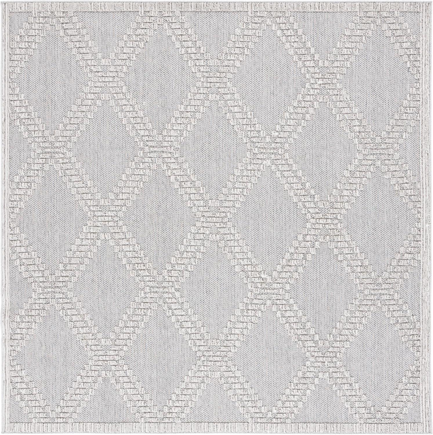 image:imageMartha Stewart x SAFAVIEH Outdoor Area Rug Collection 9 x 12 Beige amp Brown Weather Resistant amp Washable Ideal for Patio Backyard Mudroom Deck Dining Space MSRO226BGreyLight Grey
