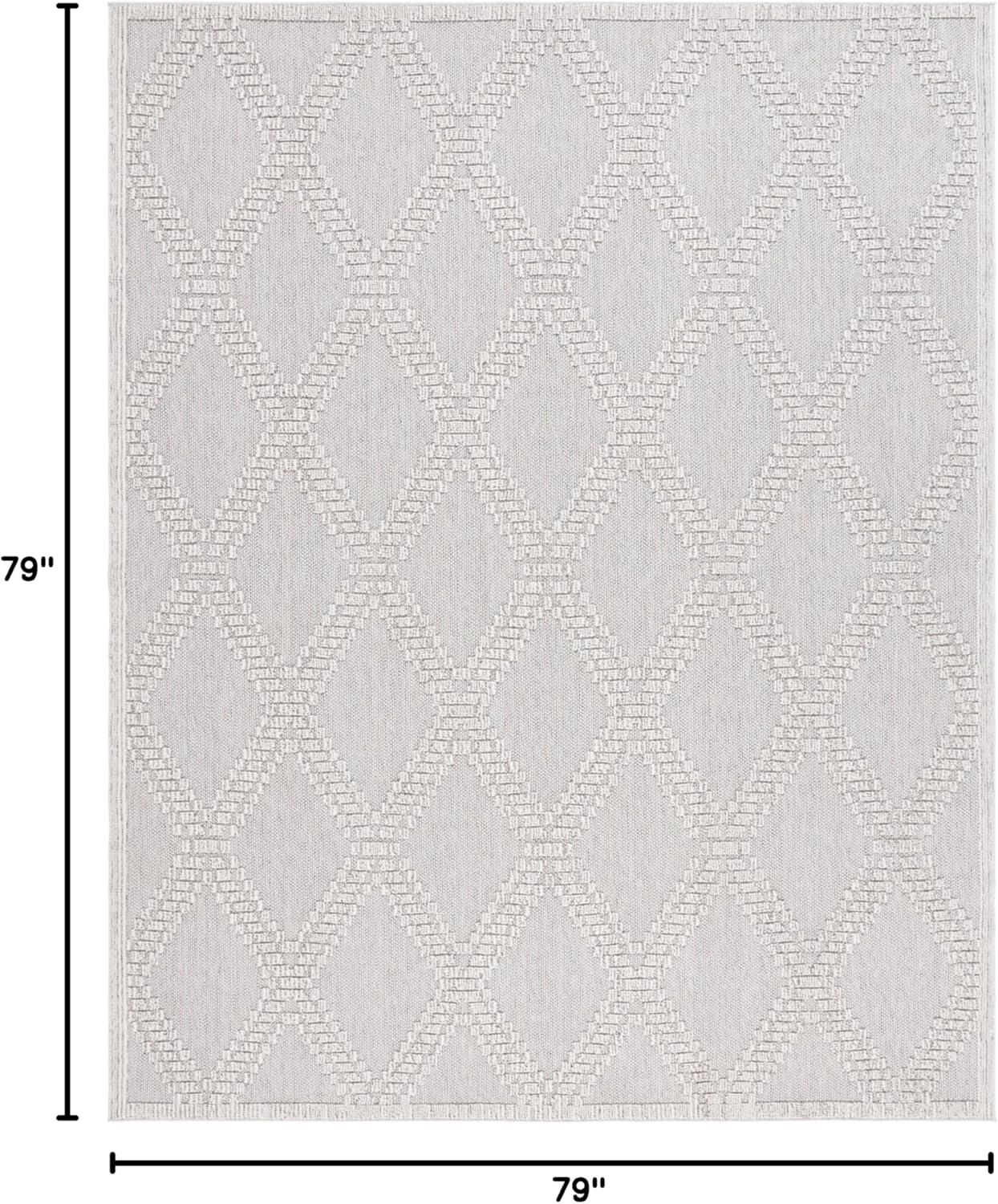 image:imageMartha Stewart x SAFAVIEH Outdoor Area Rug Collection 9 x 12 Beige amp Brown Weather Resistant amp Washable Ideal for Patio Backyard Mudroom Deck Dining Space MSRO226BGreyLight Grey