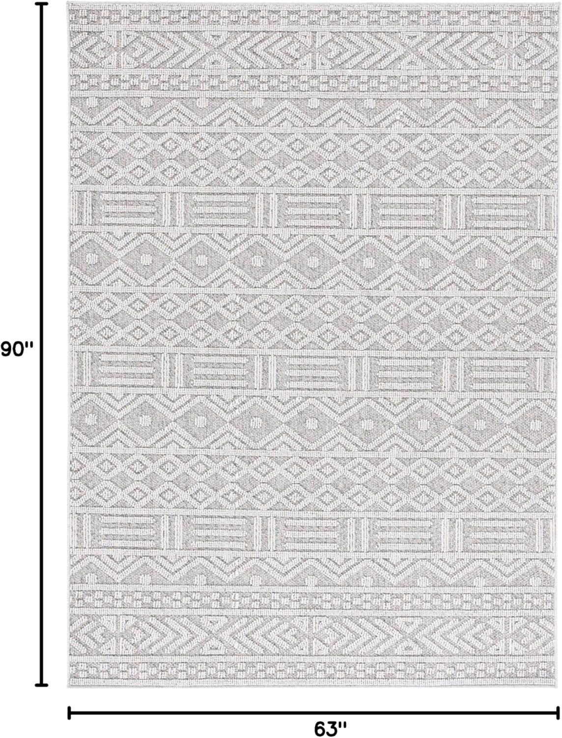 image:imageMartha Stewart x SAFAVIEH Outdoor Area Rug Collection 9 x 12 Beige amp Brown Weather Resistant amp Washable Ideal for Patio Backyard Mudroom Deck Dining Space MSRO226BGreyLight Grey
