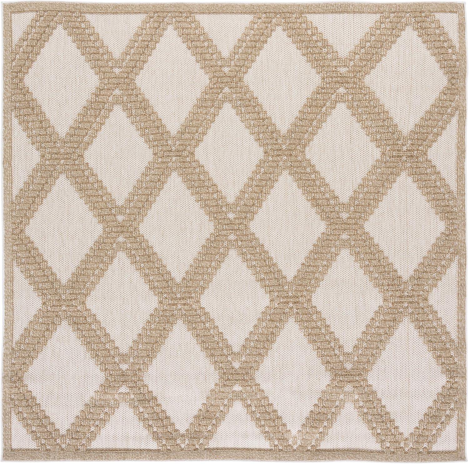 image:imageMartha Stewart x SAFAVIEH Outdoor Area Rug Collection 9 x 12 Beige amp Brown Weather Resistant amp Washable Ideal for Patio Backyard Mudroom Deck Dining Space MSRO226BBeigeBrown