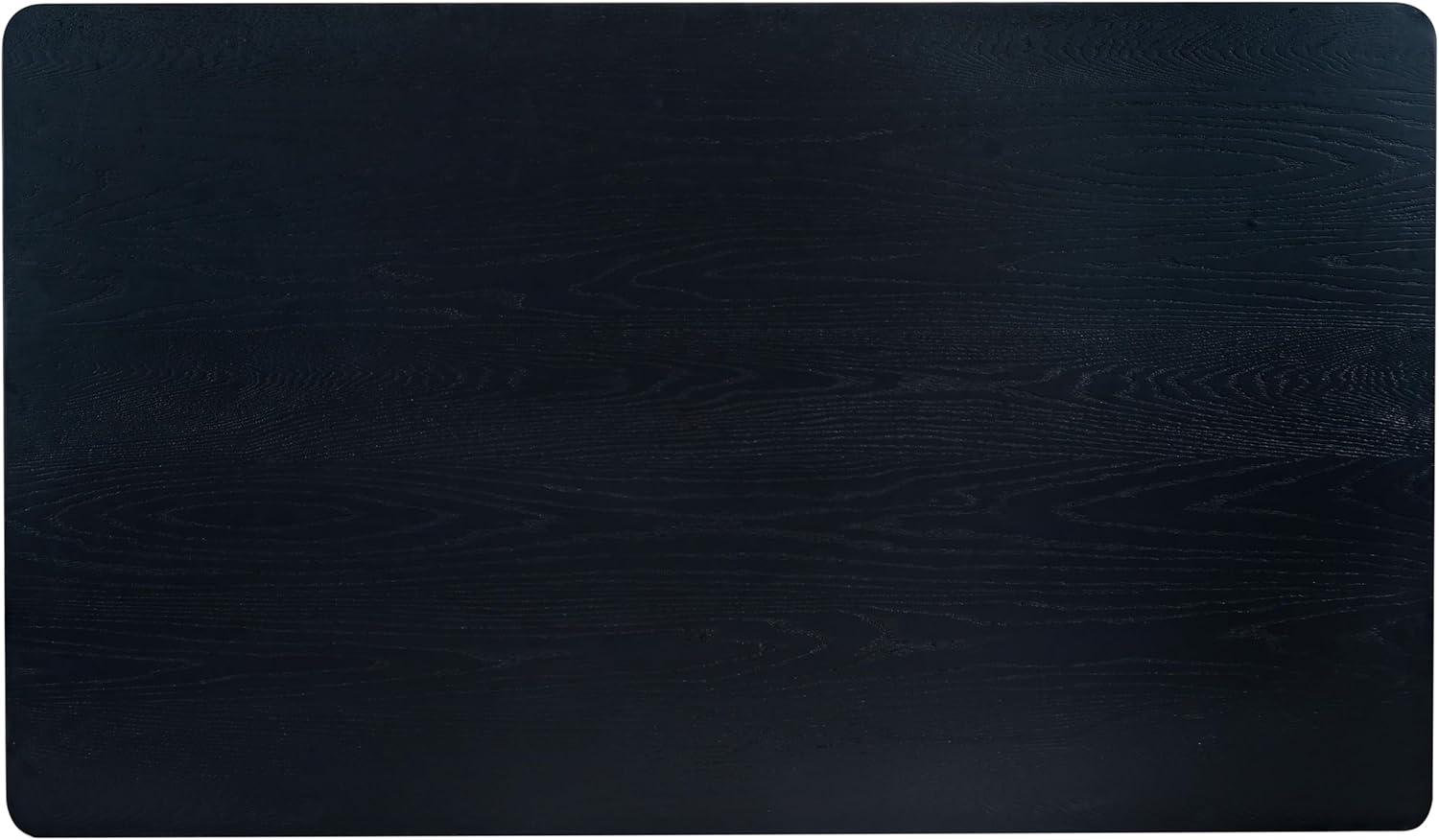 image:imageSAFAVIEH Couture Collection Barnard Black Rectangular Wood Dining Table Modern Design Seats up to 6 SFV2214ABlack