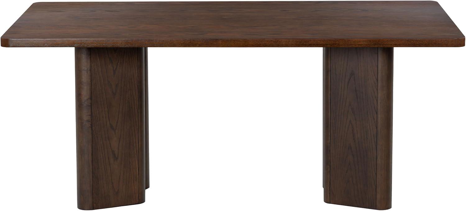 image:imageSAFAVIEH Couture Collection Barnard Black Rectangular Wood Dining Table Modern Design Seats up to 6 SFV2214AWalnut