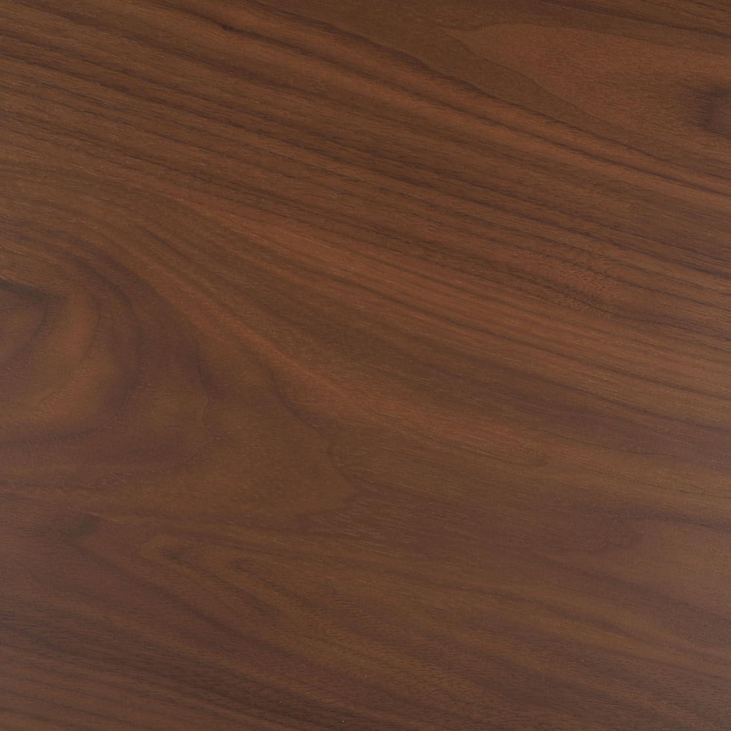 image:imageSAFAVIEH Couture Collection Hildabryna Walnut Round Wood Dining Table Farmhouse Sculptural Base Design Seats up to 4 SFV6703AWalnut