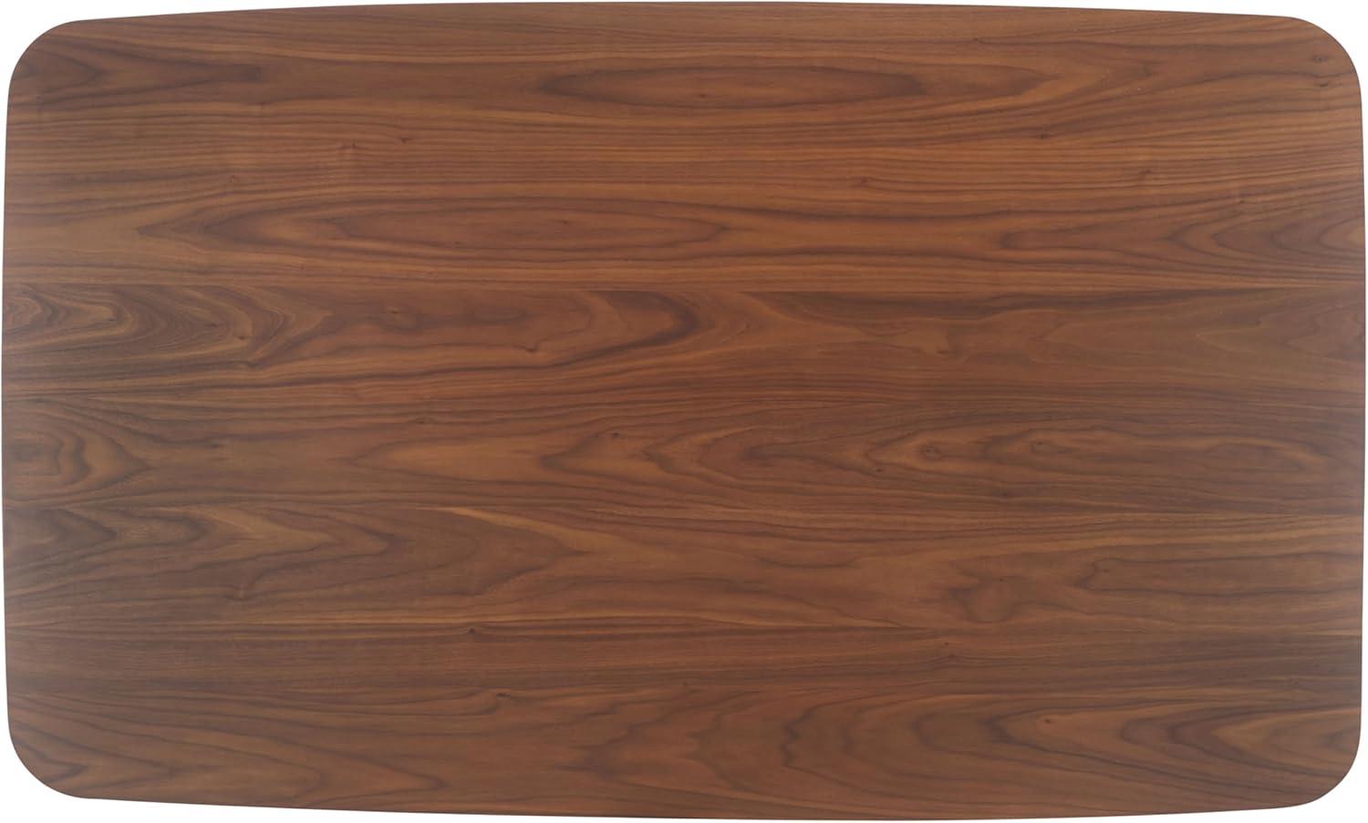 image:imageSAFAVIEH Couture Collection Kayleen Walnut Rectangle Wood Dining Table Sculptural Modern Design SFV6713AWalnut