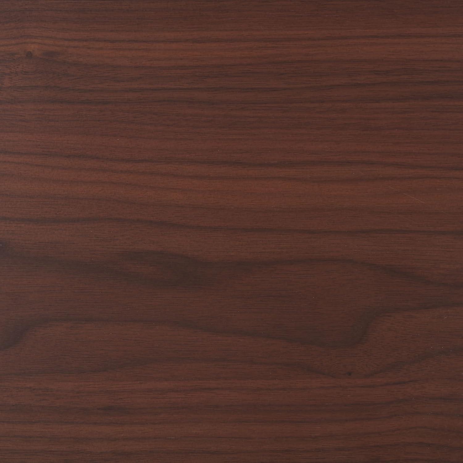 image:imageSAFAVIEH Couture Collection Leroux Walnut Rectangle Wood Dining Table Modern Geometric Base Seats up to 6 SFV6705AWalnut