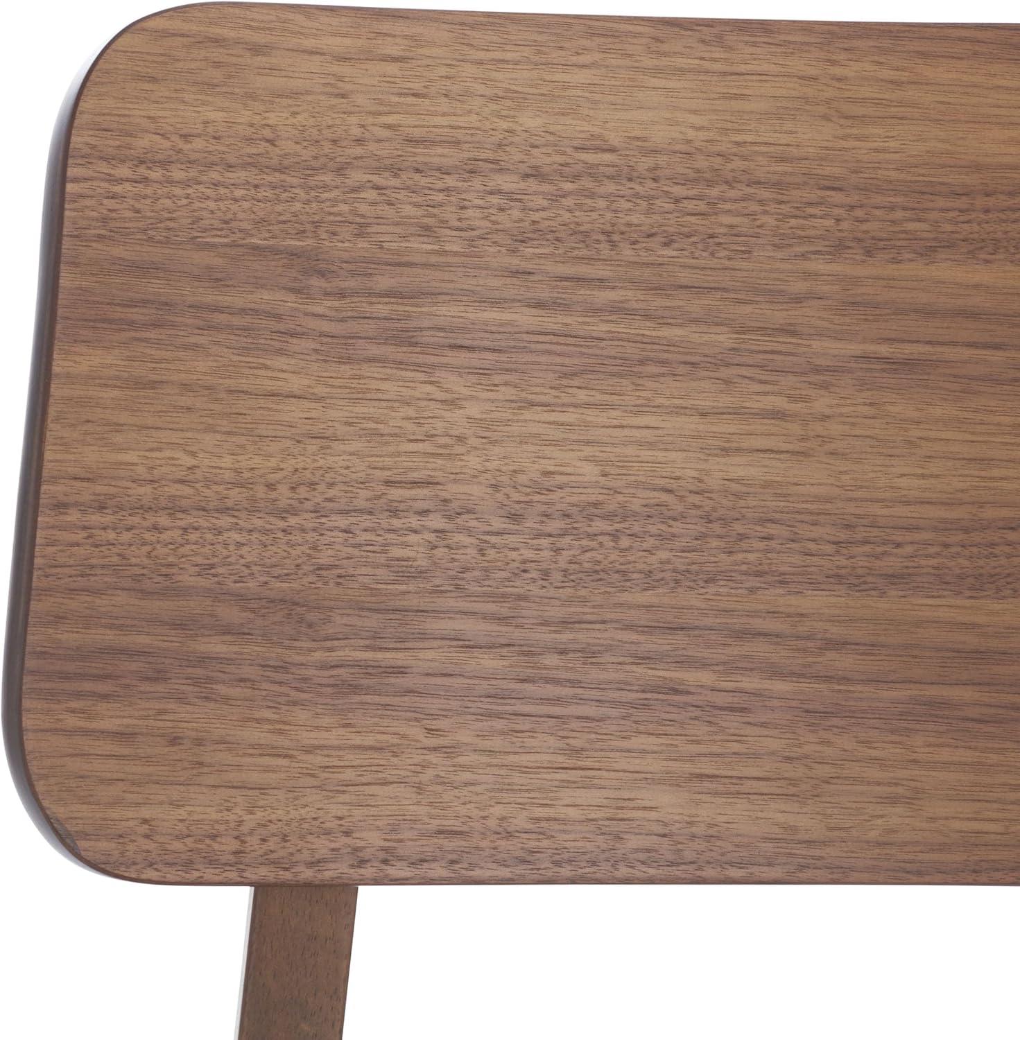 image:imageSAFAVIEH Couture Collection Madina Walnut amp Beige MidCentury Dining Chair Set of 2 Upholstered Linen Seat Modern Wood Design SFV6706ASET2WalnutBeige