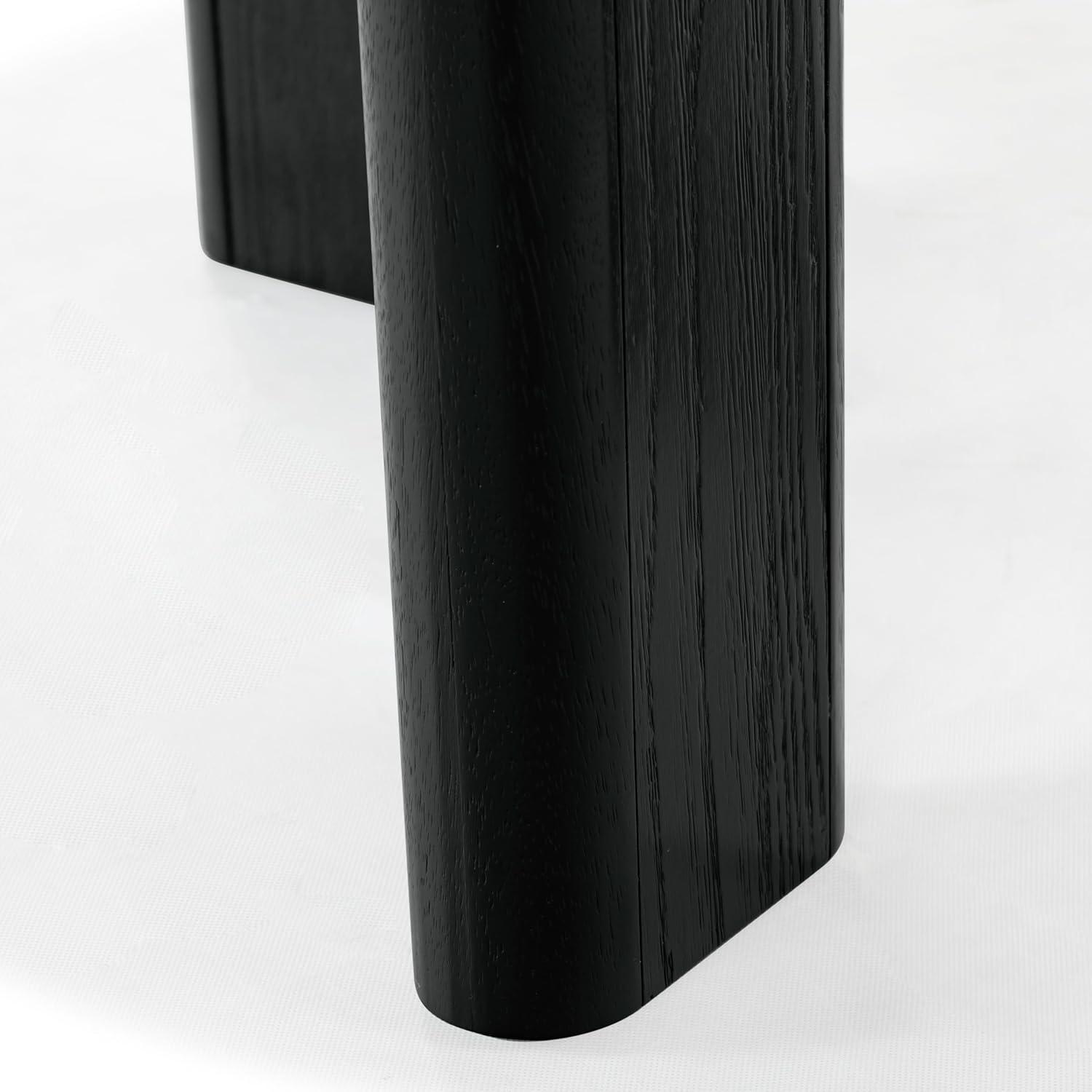 image:imageSAFAVIEH Couture Collection Olivetta Oak Round Wood Dining Table Classic Design Seats up to 4 SFV2201ABlack