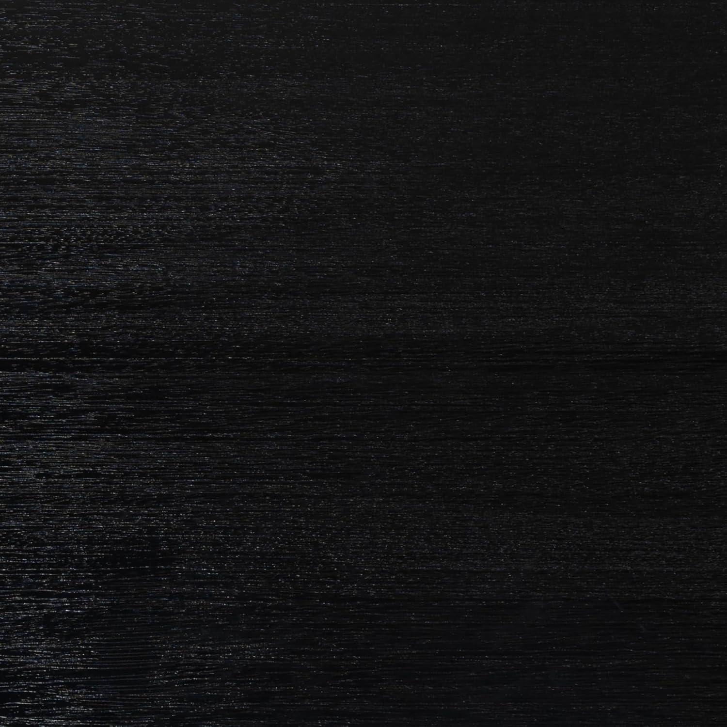 image:imageSAFAVIEH Couture Collection Rikki Black Fluted 6Drawer Wood Dresser Modern Oval Top Fully Assembled SFV4250BBlack