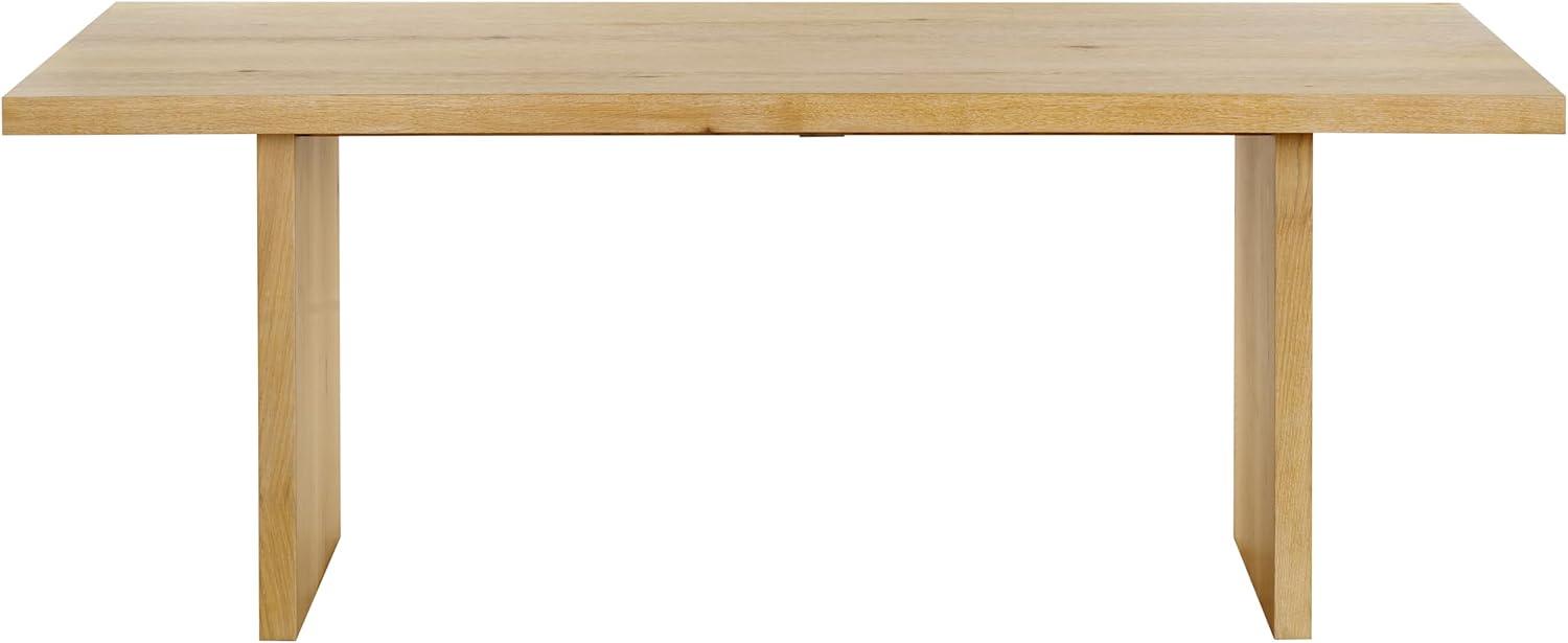 image:imageSAFAVIEH Couture Collection Shelbee Natural Cerused Oak Rectangular Wood Dining Table Modern Design Seats up to 6 SFV4267ANatural Cerused Oak