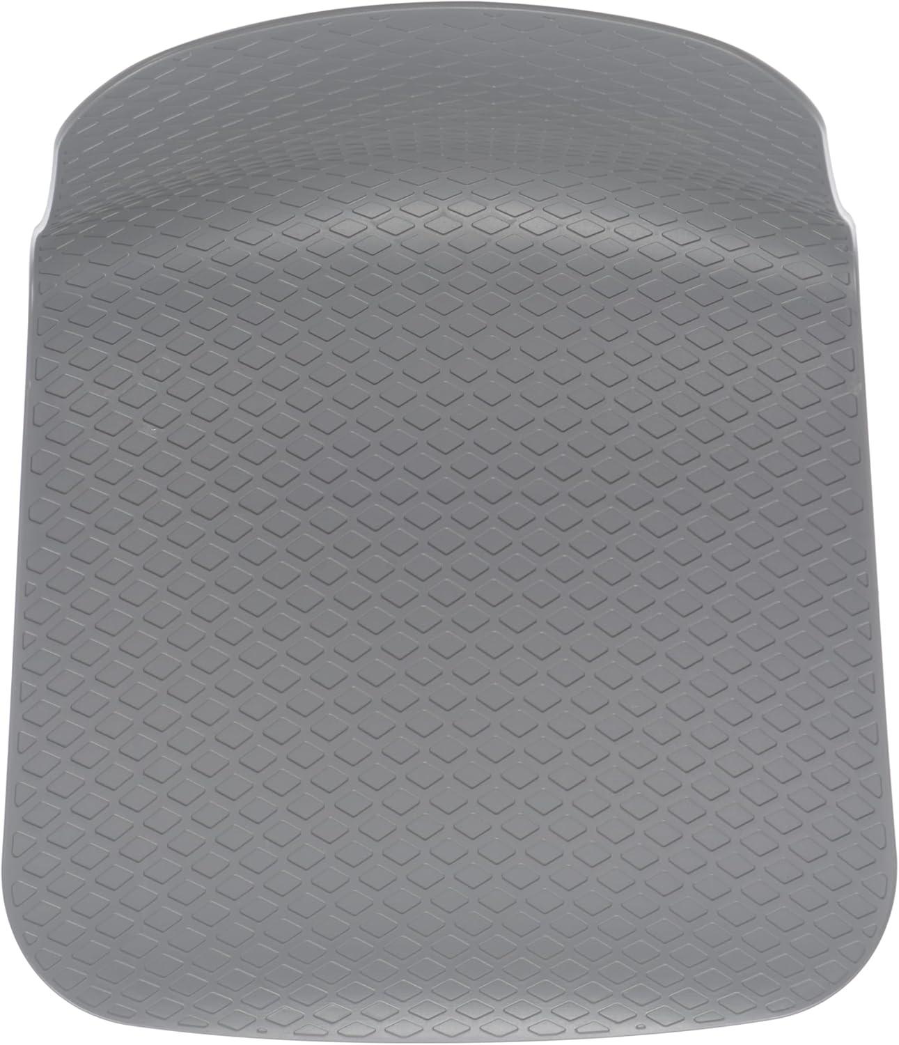 image:imageSAFAVIEH Couture Collection Damiano Retro White Molded Plastic Dining Chair Set of 2Grey