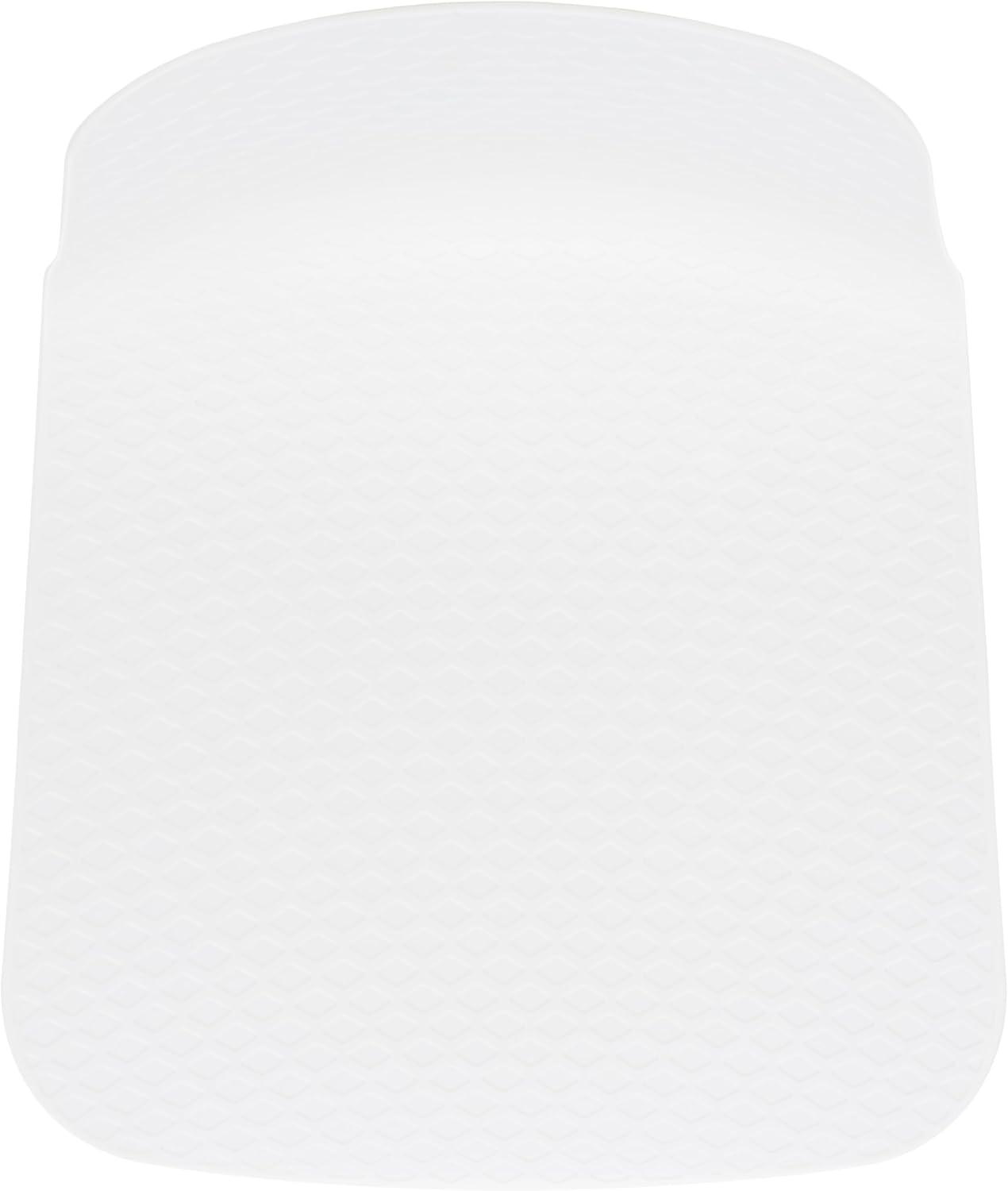 image:imageSAFAVIEH Couture Collection Damiano Retro White Molded Plastic Dining Chair Set of 2White