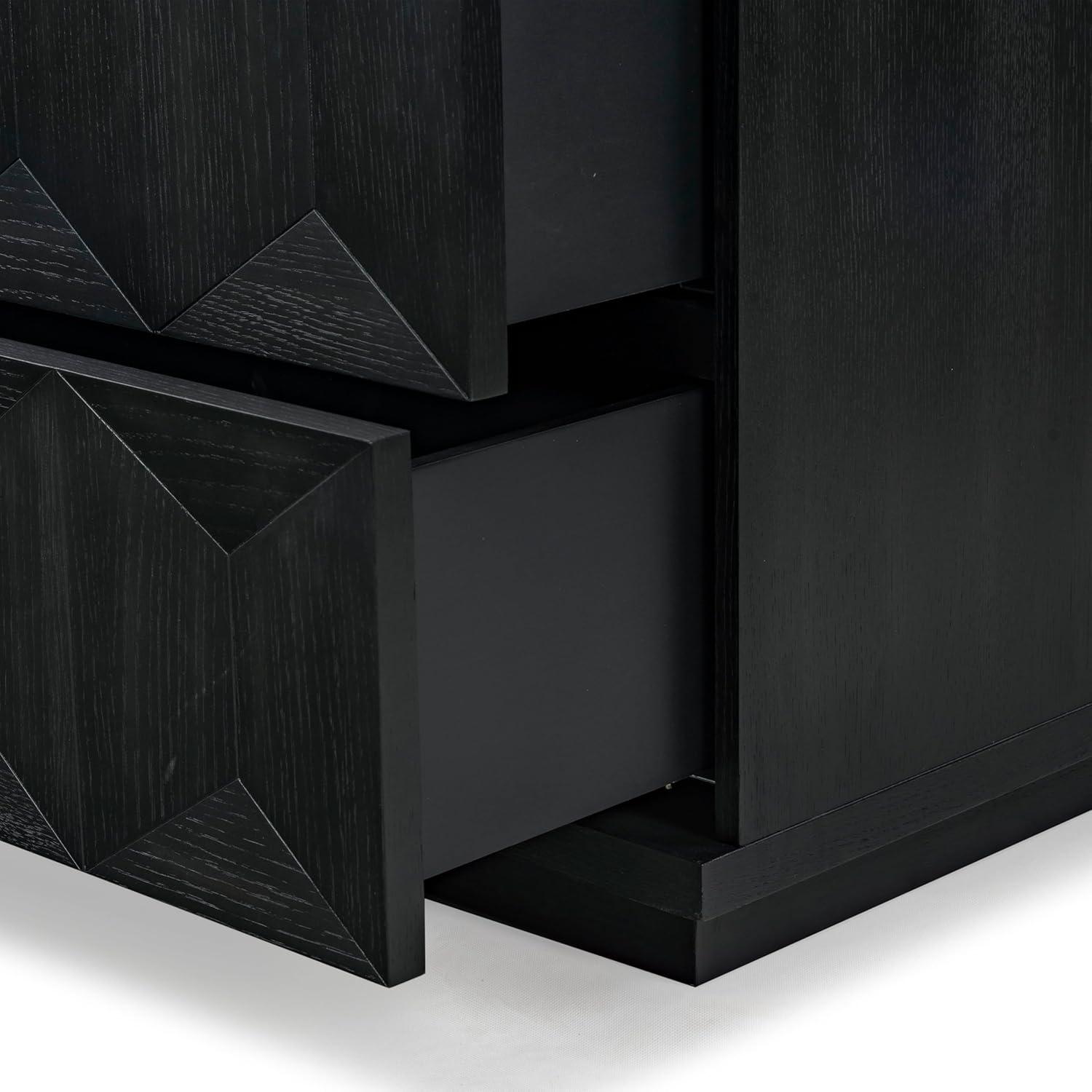image:imageSAFAVIEH Couture Collection Deziree Natural 6Drawer Dresser Fully AssembledBlack