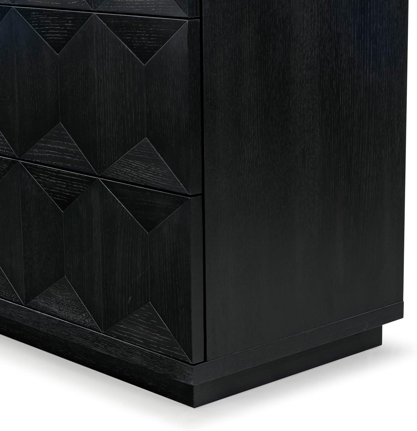 image:imageSAFAVIEH Couture Collection Deziree Natural 6Drawer Dresser Fully AssembledBlack