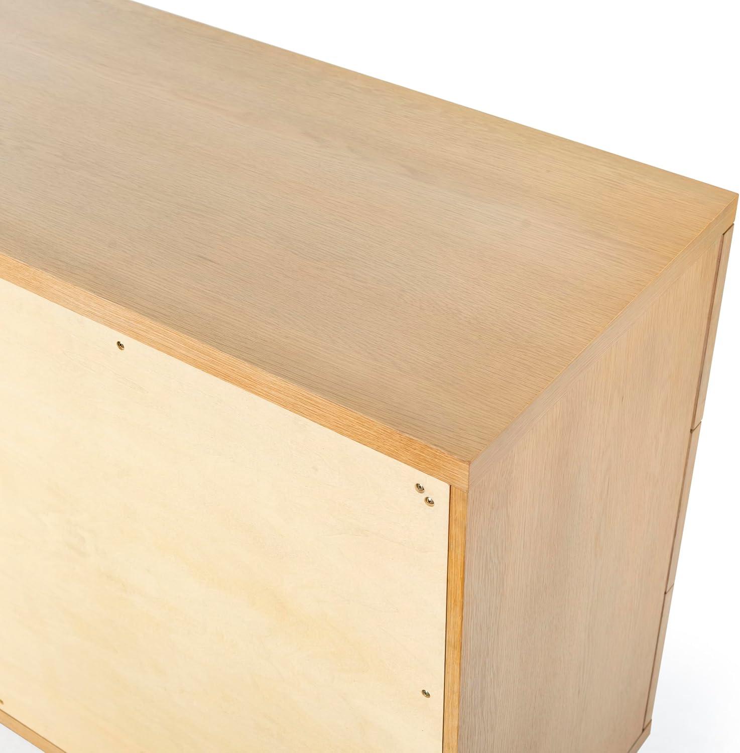 image:imageSAFAVIEH Couture Collection Deziree Natural 6Drawer Dresser Fully AssembledNatural