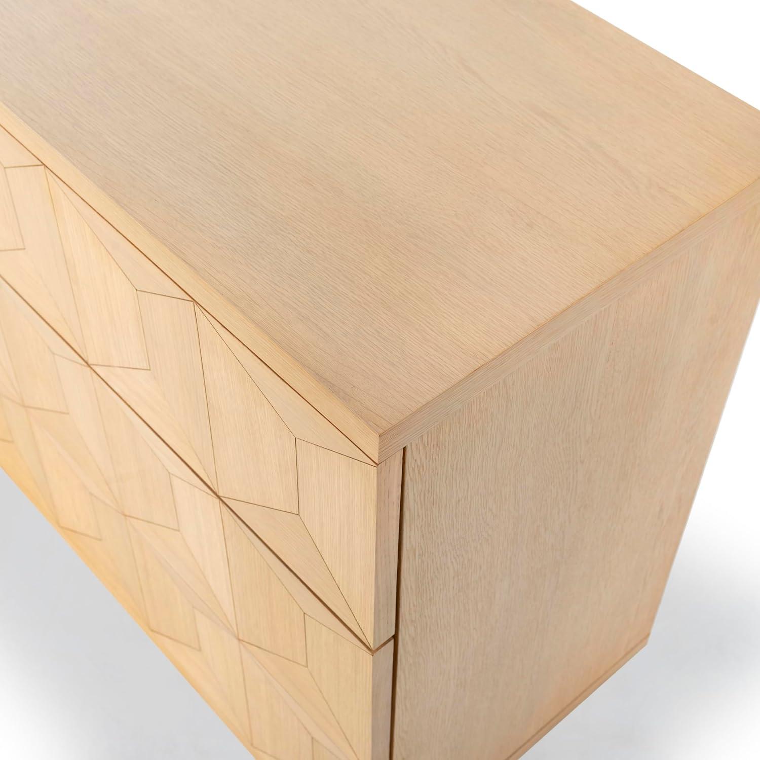 image:imageSAFAVIEH Couture Collection Deziree Natural 6Drawer Dresser Fully AssembledNatural