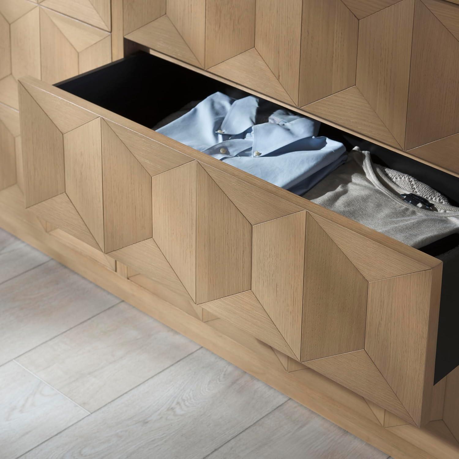 image:imageSAFAVIEH Couture Collection Deziree Natural 6Drawer Dresser Fully AssembledNatural