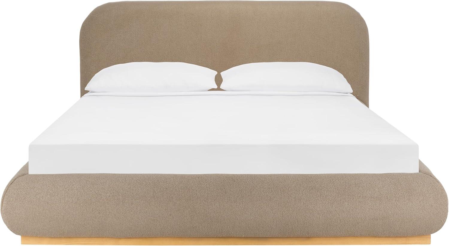image:imageSAFAVIEH Couture Collection Jennabryanna Light BrownNatural Boucle King Size BedLight BrownNatural